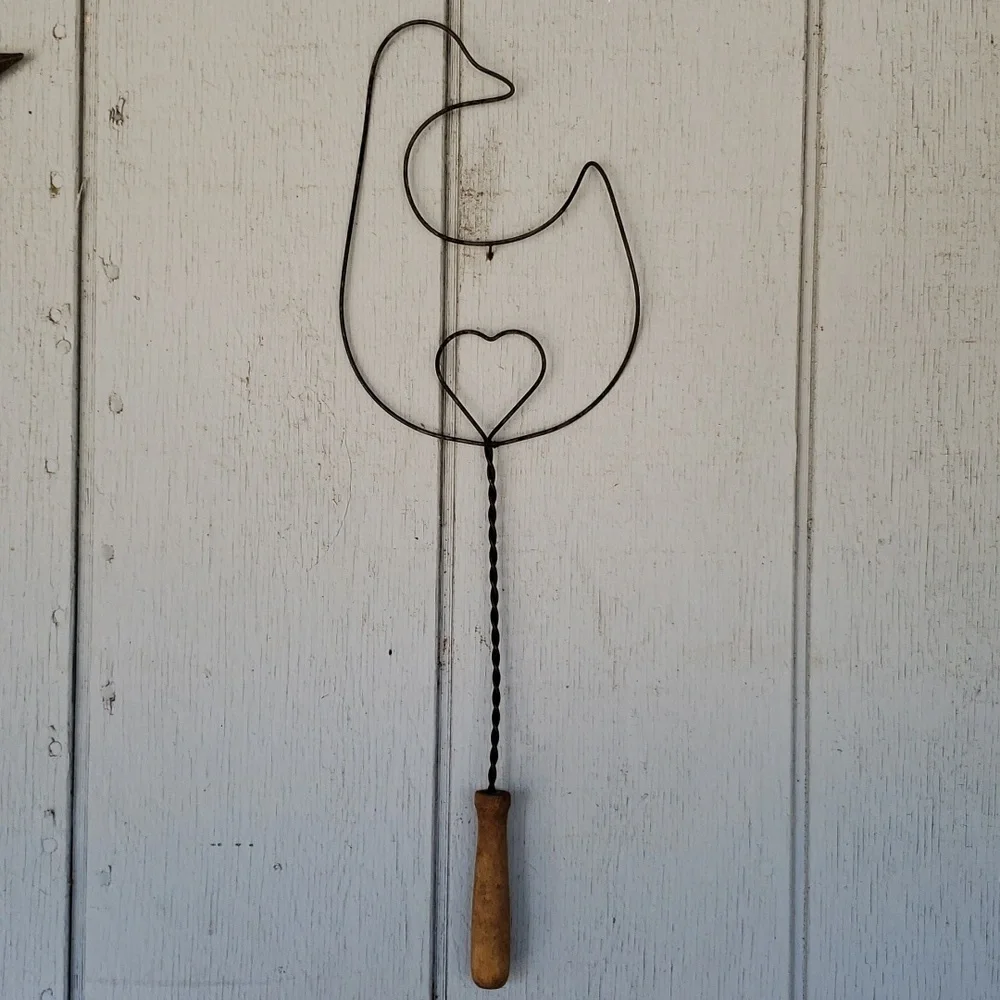 Antique Goose Rug Beater  Goose Carpet Beater - Picture 3 of 16